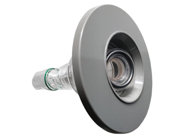 4-3/8 inch adjustable smooth surface jet (light gray 6C/brushed finish) / with light