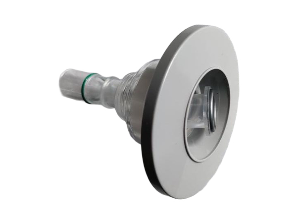 3-3/8 inch adjustable smooth surface jet (light gray 6C/brushed finish) / with light