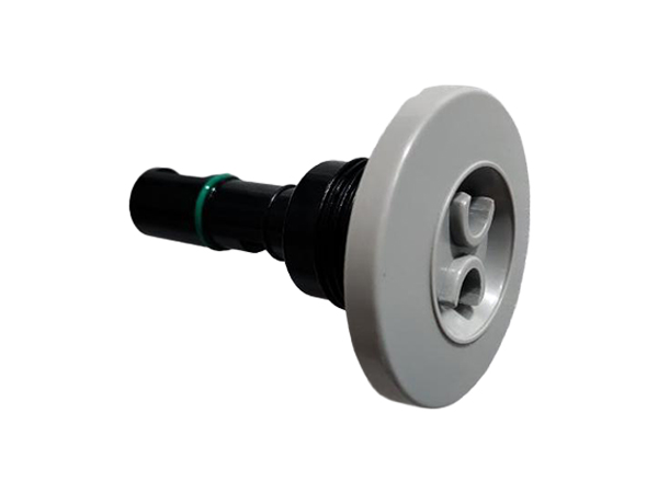 2-1/4 inch Rotational smooth surface jet (light gray 6C/brushed finish) / with light