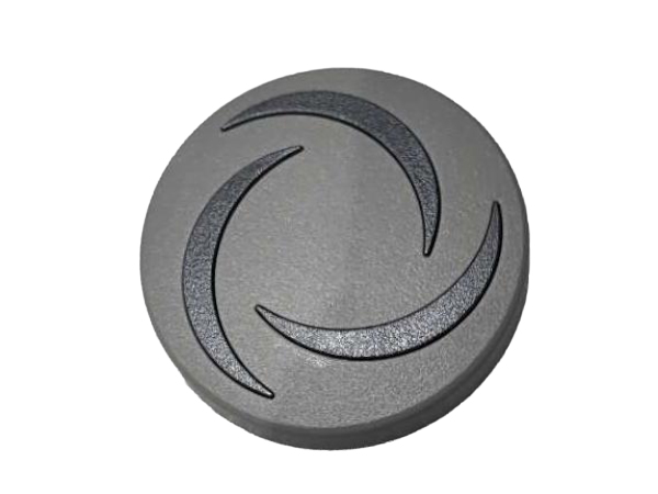 1 inch / Air Valve / Eyebrow handle / no stainless steel inner ring / Light Grey 6C